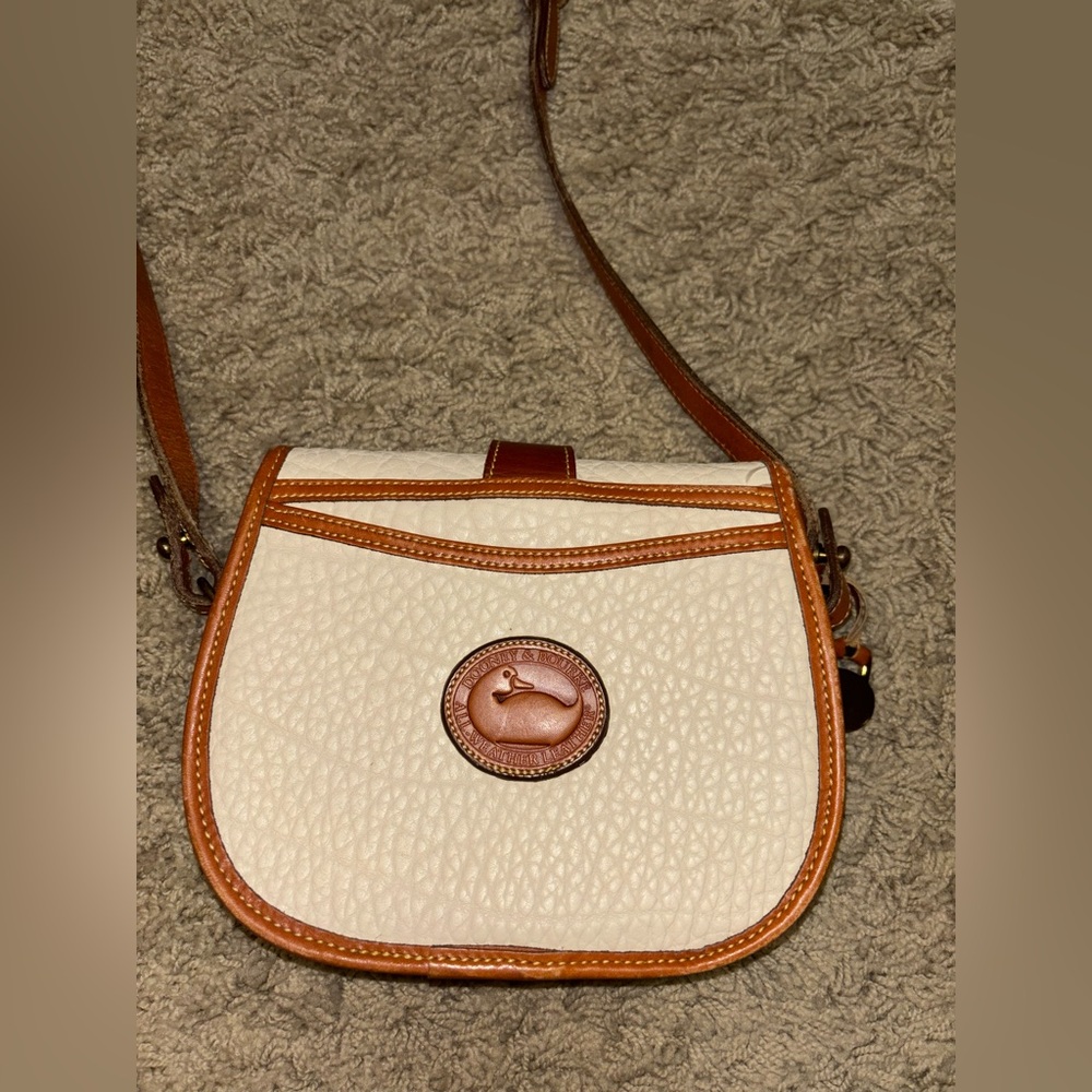 Vintage 90s Dooney & Bourke Leather Crossbody - Picture 4 of 7